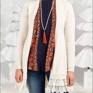 Matilda Jane Clotted Cream Ivory Lace Sweater